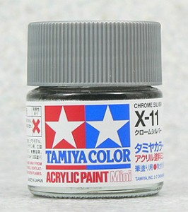 TAMIYA 壓克力系水性漆 10ml 亮光鉻銀色 X-
